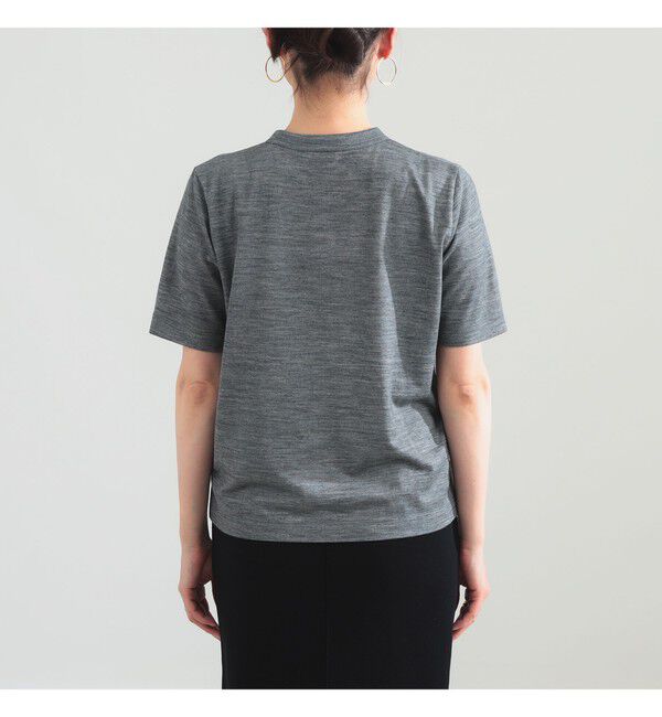 BEAMS SELECTION for WOMEN「【別注】スタイリスト佐藤佳菜子 &times; SLOANE / ウール混 クルーネック  Tシャツ」|Tシャツ・カットソー|