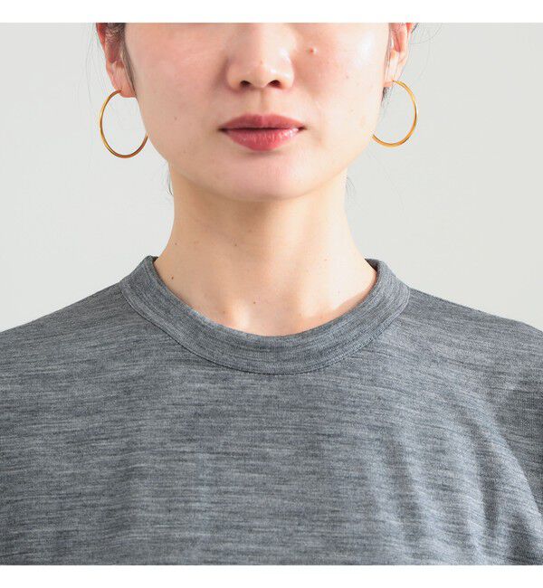 BEAMS SELECTION for WOMEN「【別注】スタイリスト佐藤佳菜子 &times; SLOANE / ウール混 クルーネック  Tシャツ」|Tシャツ・カットソー|