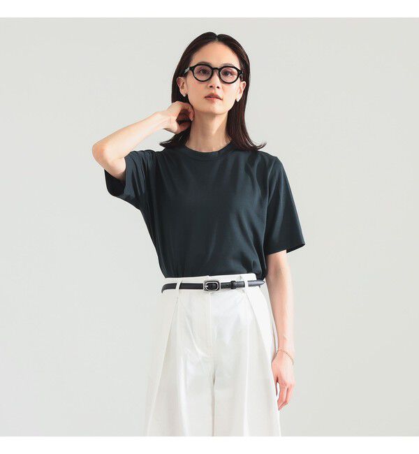 BEAMS SELECTION for WOMEN「【別注】スタイリスト佐藤佳菜子 &times; SLOANE / ウール混 クルーネック  Tシャツ」|Tシャツ・カットソー|