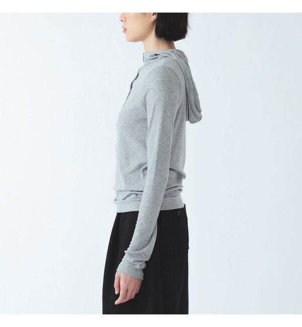 Ray BEAMS 「リブ ヘンリーネック フーディー」|Tシャツ・カットソー|