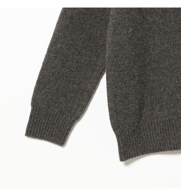 BEAMS SELECTION for WOMEN「【別注】SLOANE &times; Demi-Luxe BEAMS / 5ゲージ ジーロンラム Vネック カーディガン」|カーディガン|