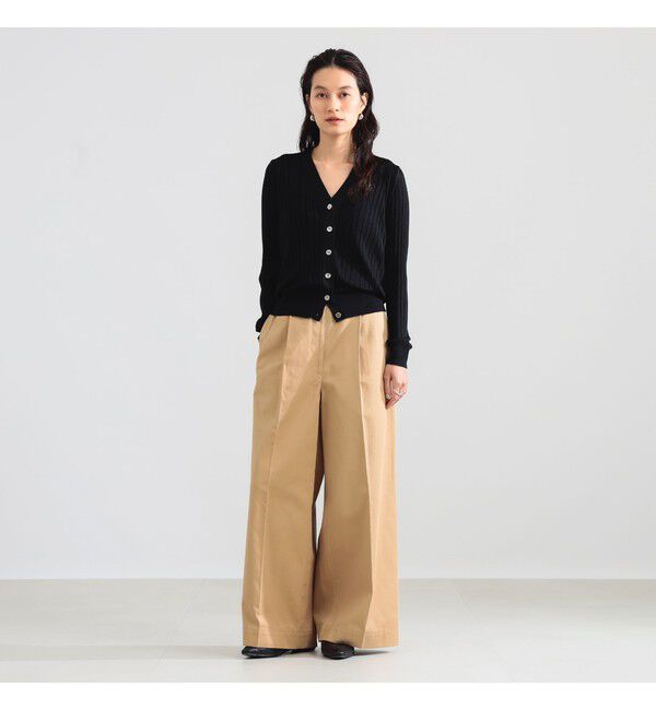 BEAMS SELECTION for WOMEN「SLOANE / 18ゲージ シルク Vネック カーディガン」|ニット・セーター|