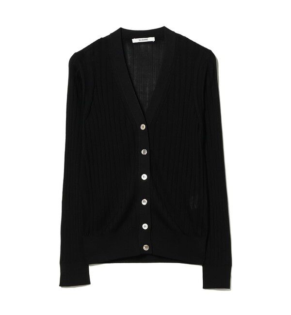 BEAMS SELECTION for WOMEN「SLOANE / 18ゲージ シルク Vネック カーディガン」|ニット・セーター|