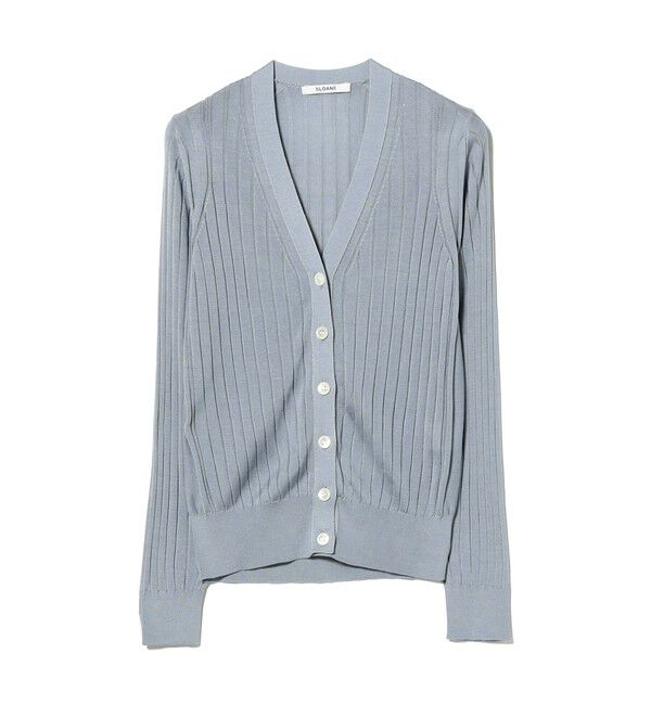 BEAMS SELECTION for WOMEN「SLOANE / 18ゲージ シルク Vネック カーディガン」|ニット・セーター|
