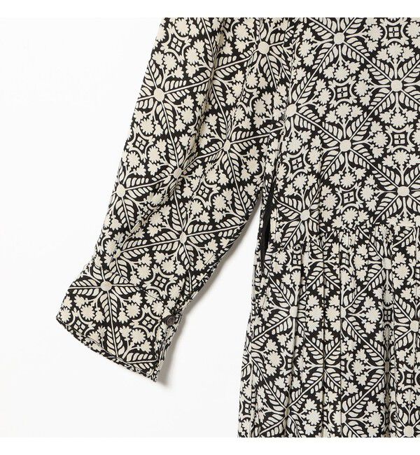BEAMS SELECTION for WOMEN「ne Quittez pas / ボタニカル ティアード ロングスリーブ ワンピース」|ワンピース|