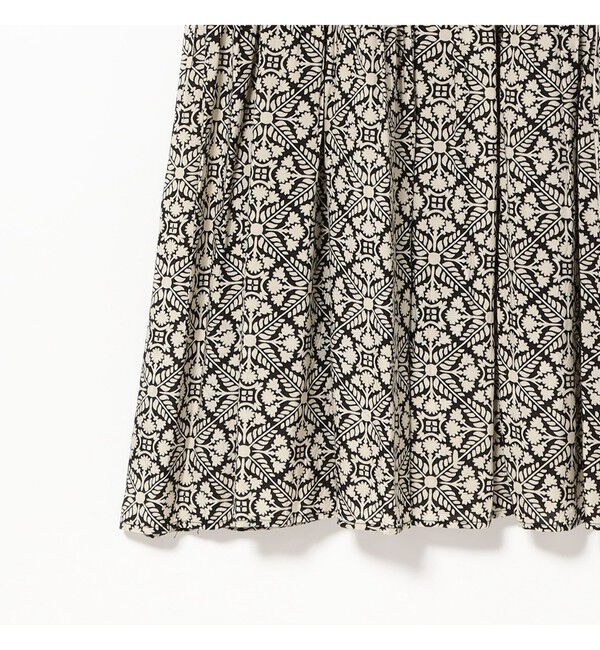 BEAMS SELECTION for WOMEN「ne Quittez pas / ボタニカル ティアード ロングスリーブ ワンピース」|ワンピース|