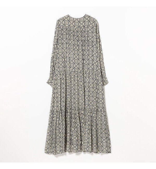 BEAMS SELECTION for WOMEN「ne Quittez pas / ボタニカル ティアード ロングスリーブ ワンピース」|ワンピース|