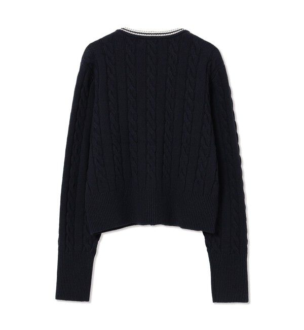 BEAMS SELECTION for WOMEN「【別注】FRED PERRY / ケーブル ニット カーディガン　〈26AW 寒暖差対策 着回し 〉」|カーディガン|