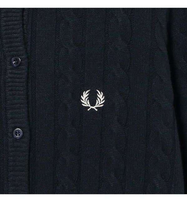 BEAMS SELECTION for WOMEN「【別注】FRED PERRY / ケーブル ニット カーディガン　〈26AW 寒暖差対策 着回し 〉」|カーディガン|