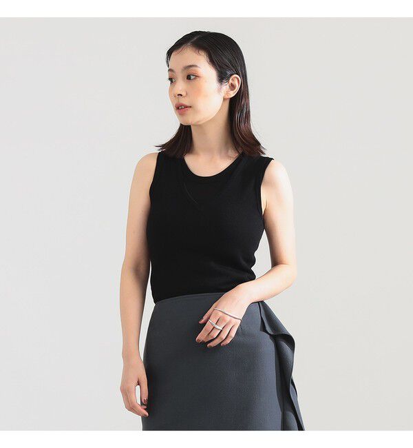 Demi-Luxe BEAMS 「AK+1 / レイヤード リブ タンクトップ」|Tシャツ・カットソー|