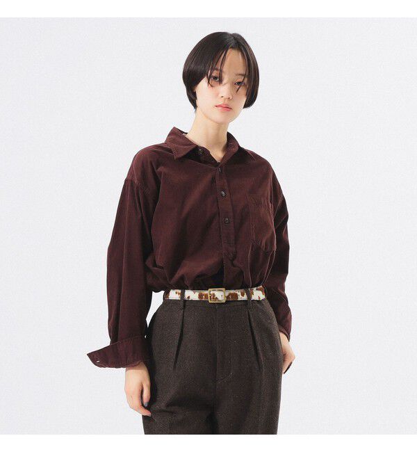 BEAMSBOY「コード ワーク シャツ」|シャツ・ブラウス|BROWN