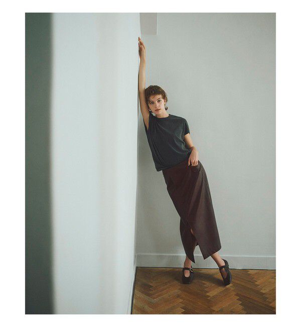 Demi-Luxe BEAMS 「【CLASSY.10月号掲載】AK+1 / フェイクレザー スカート」|スカート|