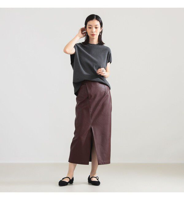 Demi-Luxe BEAMS 「【CLASSY.10月号掲載】AK+1 / フェイクレザー スカート」|スカート|