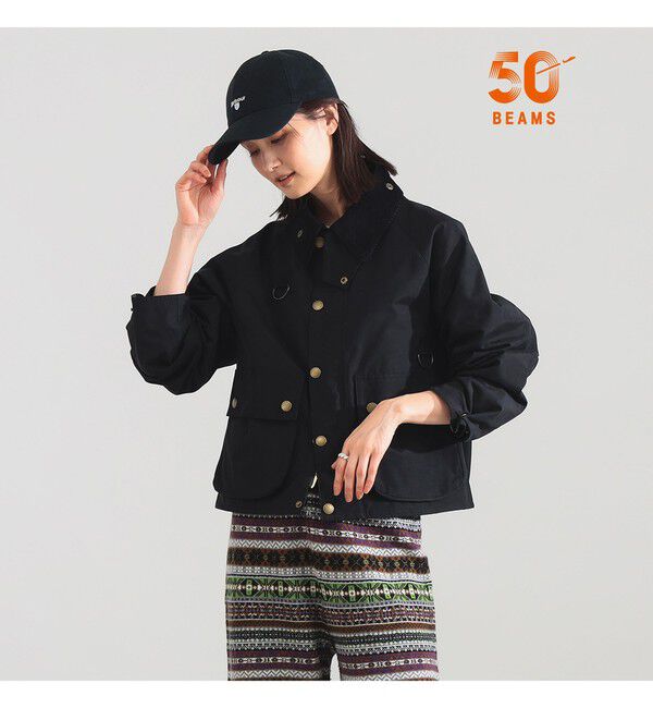 BEAMS SELECTION for WOMEN「【別注】Barbour / SPEY ジャケット」|ブルゾン・スタジャン|BLACK