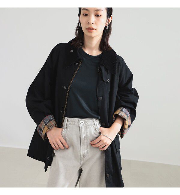 BEAMS SELECTION for WOMEN「【別注】Barbour &times; Demi-Luxe BEAMS / BEDALE ジャケット」|ブルゾン・スタジャン|BLACK