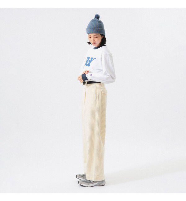BEAMS SELECTION for WOMEN「【別注】Champion / BOYロゴ リンガーTシャツ」|Tシャツ・カットソー|