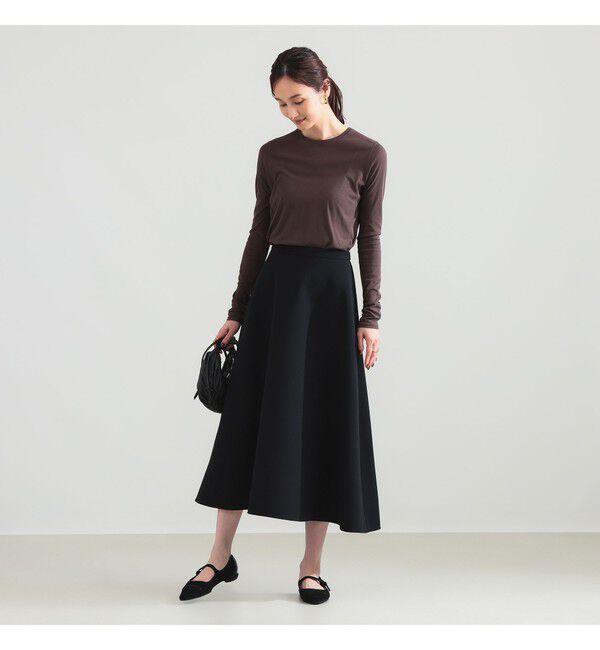 Demi-Luxe BEAMS 「ボンディング フレア スカート」|スカート|