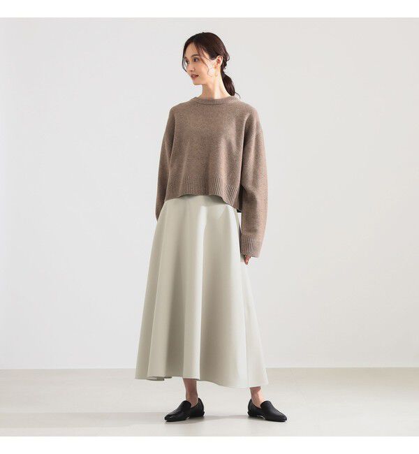 Demi-Luxe BEAMS 「ボンディング フレア スカート」|スカート|