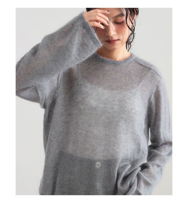 Demi-Luxe BEAMS 「モヘヤ シルク ロングスリーブニット」|ニット・セーター|