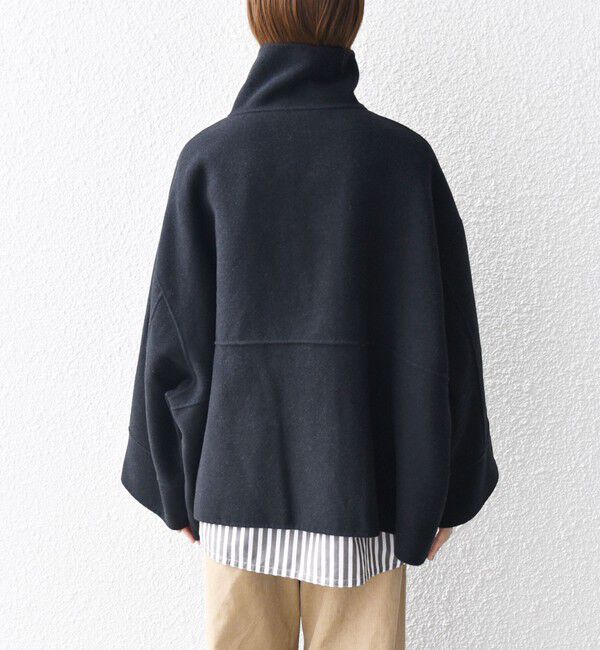 SHIPS any「【WEB限定】リバー スタンドカラー ポンチョ ショート コート」|その他|