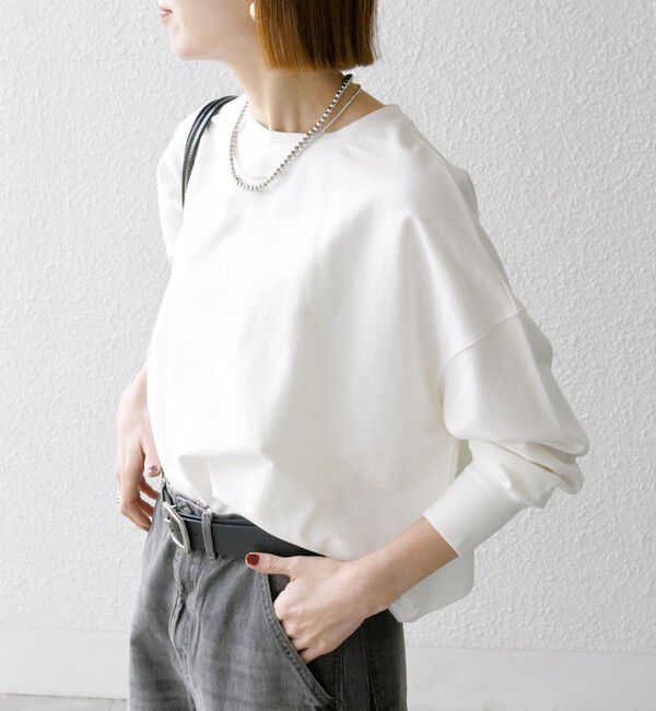 SHIPS any「〈洗濯機可能〉インレイ ロングスリーブ コンパクト プルオーバー」|Tシャツ・カットソー|