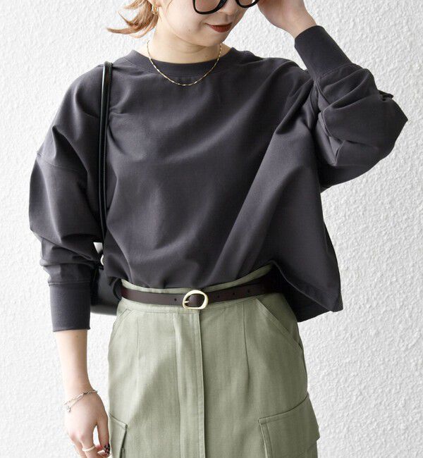 SHIPS any「〈洗濯機可能〉インレイ ロングスリーブ コンパクト プルオーバー」|Tシャツ・カットソー|