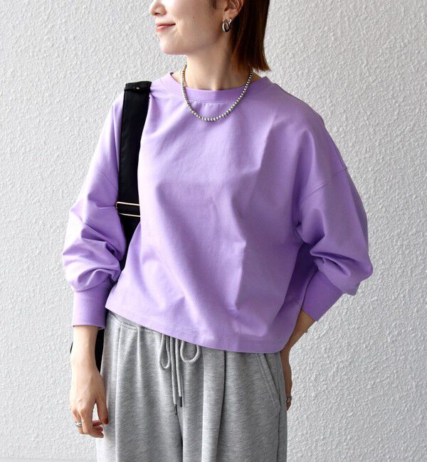 SHIPS any「〈洗濯機可能〉インレイ ロングスリーブ コンパクト プルオーバー」|Tシャツ・カットソー|