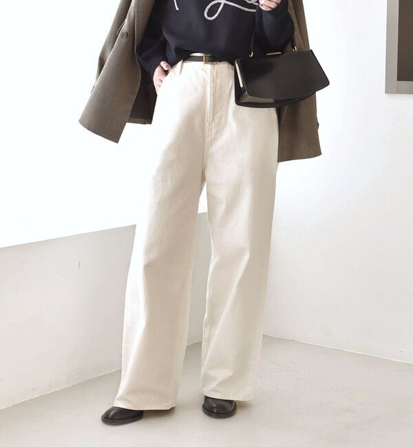 SHIPS for women「SHIPS Primary Navy Label:11oz WHITE SELVAGE DENIM」|デニム|