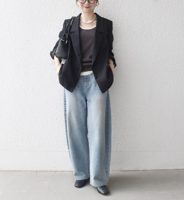 SHIPS any「【WEB限定】〈洗濯機可能〉ダブルクロス セミダブル ジャケット［NAVY BLUE］」|テーラードジャケット|
