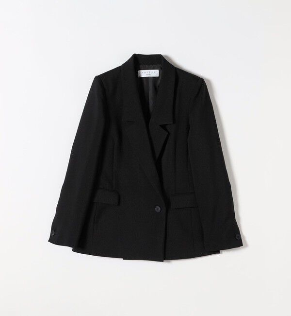 SHIPS any「【WEB限定】〈洗濯機可能〉ダブルクロス セミダブル ジャケット［NAVY BLUE］」|テーラードジャケット|