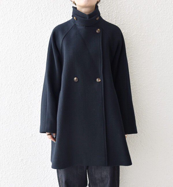 SHIPS any「《一部追加予約》【WEB限定】PURE WOOL スタンド & テーラード ハーフ コート」|その他|