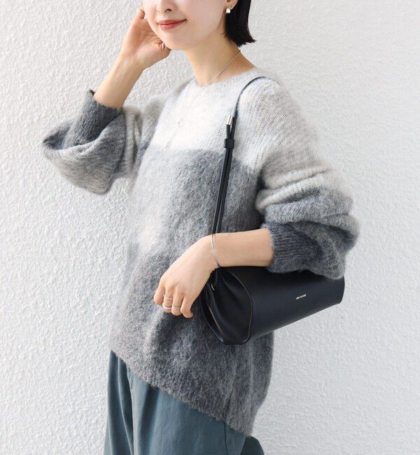 SHIPS for women「《一部予約》【WEB限定】〈手洗い可能〉モヘヤ混 グラデーション ニット プルオーバー」|ニット・セーター|