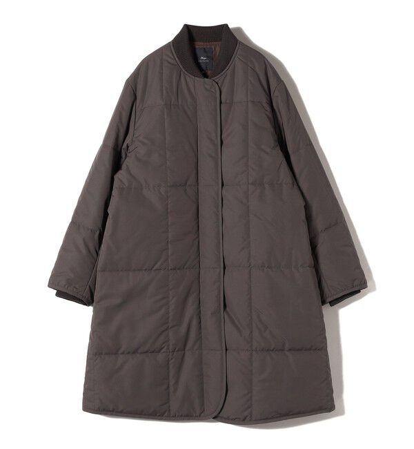 SHIPS for women「SHIPS Primary Navy Label:中綿 キルト コート」|その他|チャコールグレー