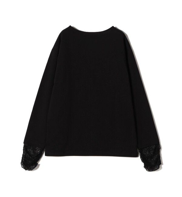 SHIPS Colors 「【WEB限定】〈手洗い可能〉レース 切替スリーブ カットソー◇」|Tシャツ・カットソー|
