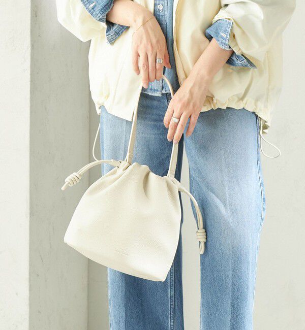SHIPS for women「【WEB限定】George Cinq: DRAWSTRING BAG（S）」|ショルダー・メッセンジャー|オフホワイト