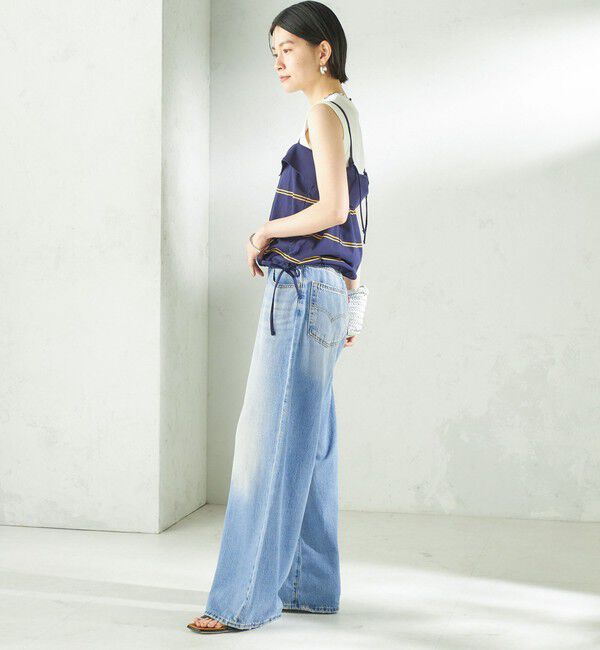 SHIPS for women「《予約》【SHIPS別注】crinkle crinkle crinkle:〈洗濯機可能〉POLO CAMI」|キャミソール|