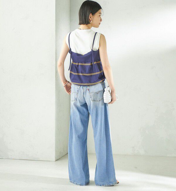 SHIPS for women「《予約》【SHIPS別注】crinkle crinkle crinkle:〈洗濯機可能〉POLO CAMI」|キャミソール|