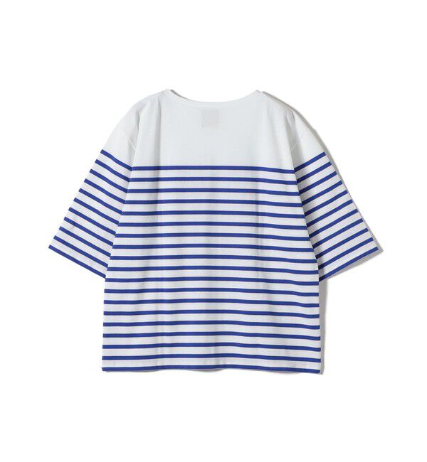 SHIPS for women「【SHIPS別注】Le minor: パネル ボーダー チュニック」|Tシャツ・カットソー|