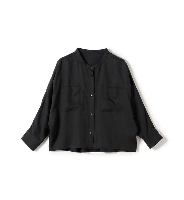 SHIPS for women「【実力派ベーシック】〈手洗い可能〉プリシュランク ツイル ショート シャツ 羽織」|シャツ・ブラウス|