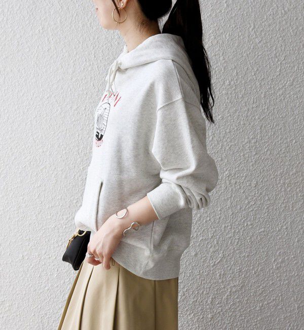 SHIPS any「【SHIPS any別注】THE KNiTS:〈洗濯機可能〉ロゴ プリント フーディー 26AW」|パーカー|