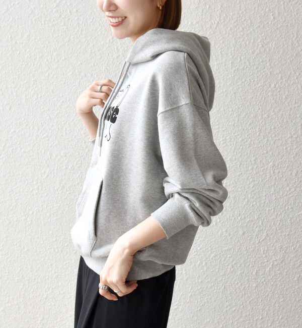 SHIPS any「【SHIPS any別注】THE KNiTS:〈洗濯機可能〉ロゴ プリント フーディー 26AW」|パーカー|