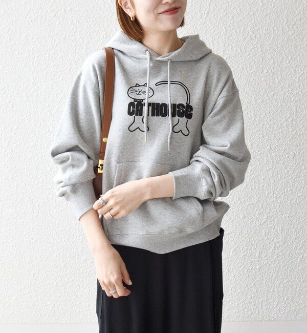 SHIPS any「【SHIPS any別注】THE KNiTS:〈洗濯機可能〉ロゴ プリント フーディー 26AW」|パーカー|