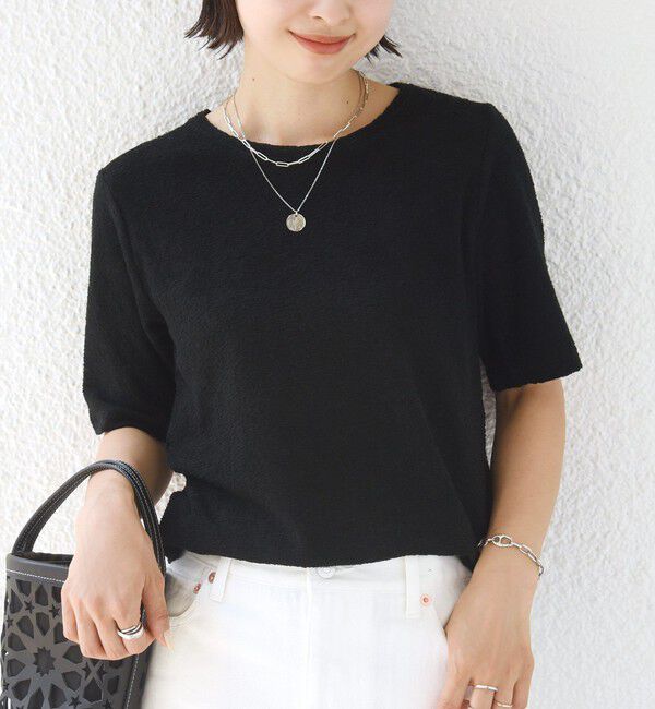 SHIPS for women「ランダム  パイル コンパクト TEE」|Tシャツ・カットソー|