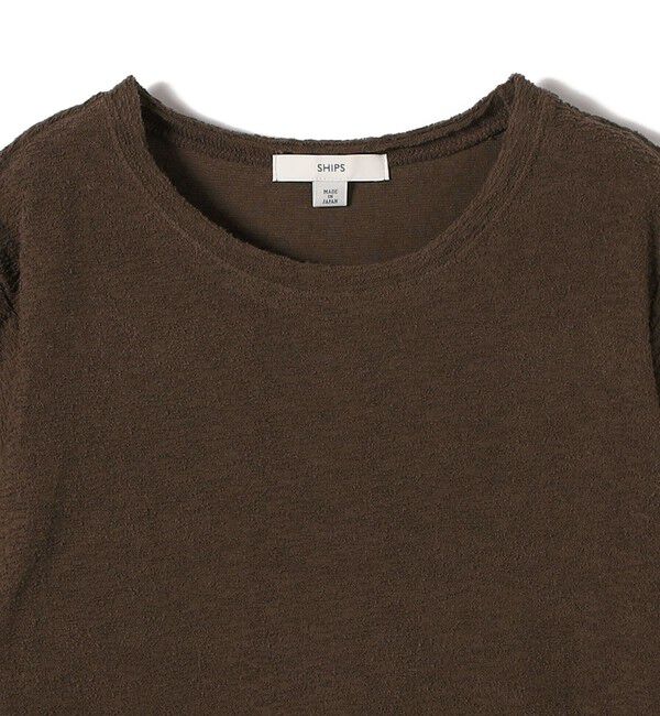 SHIPS for women「ランダム  パイル コンパクト TEE」|Tシャツ・カットソー|