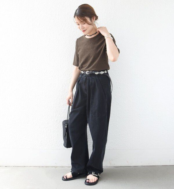 SHIPS for women「ランダム  パイル コンパクト TEE」|Tシャツ・カットソー|