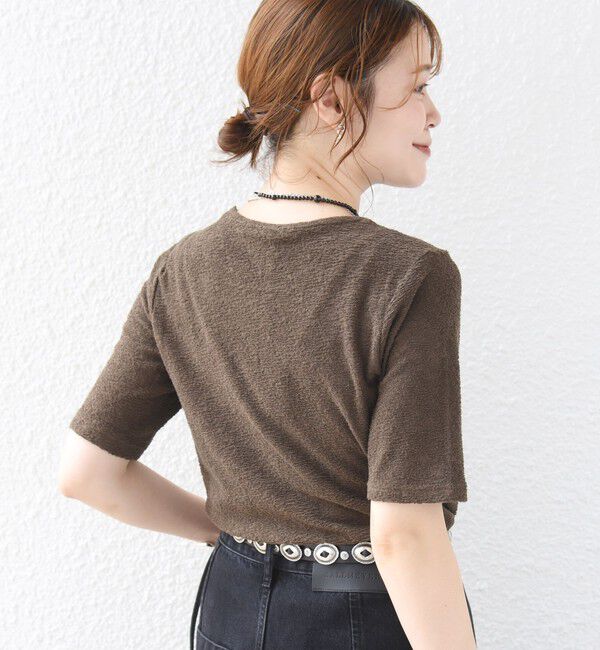 SHIPS for women「ランダム  パイル コンパクト TEE」|Tシャツ・カットソー|