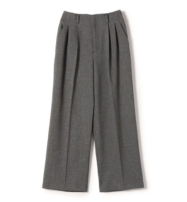 SHIPS for women「【実力派ベーシック】〈防シワ/洗濯機可能〉シャーク ツイード ストレッチ 2タック パンツ」|その他|