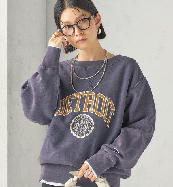 SHIPS for women「《予約》【SHIPS別注】Champion: リバー スウィーブ ロゴ スウェット」|スウェット・ジャージ|