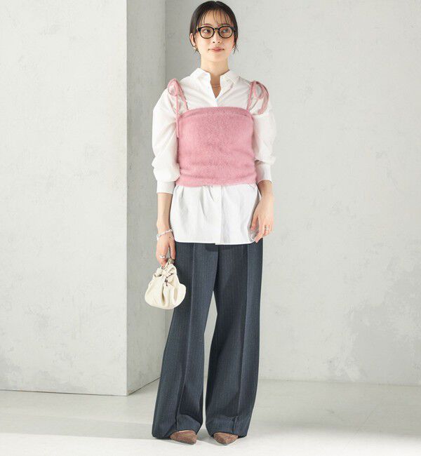 SHIPS for women「《予約》杢 フォックス カシミヤ チューブ トップ」|キャミソール|