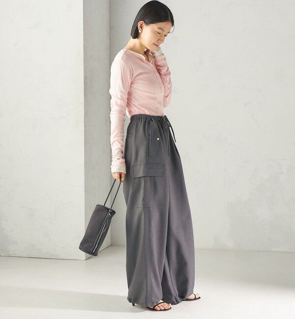 SHIPS for women「【SHIPS別注】miller:シアー ヘンリー ネック ロング スリーブ TEE 26AW」|Tシャツ・カットソー|